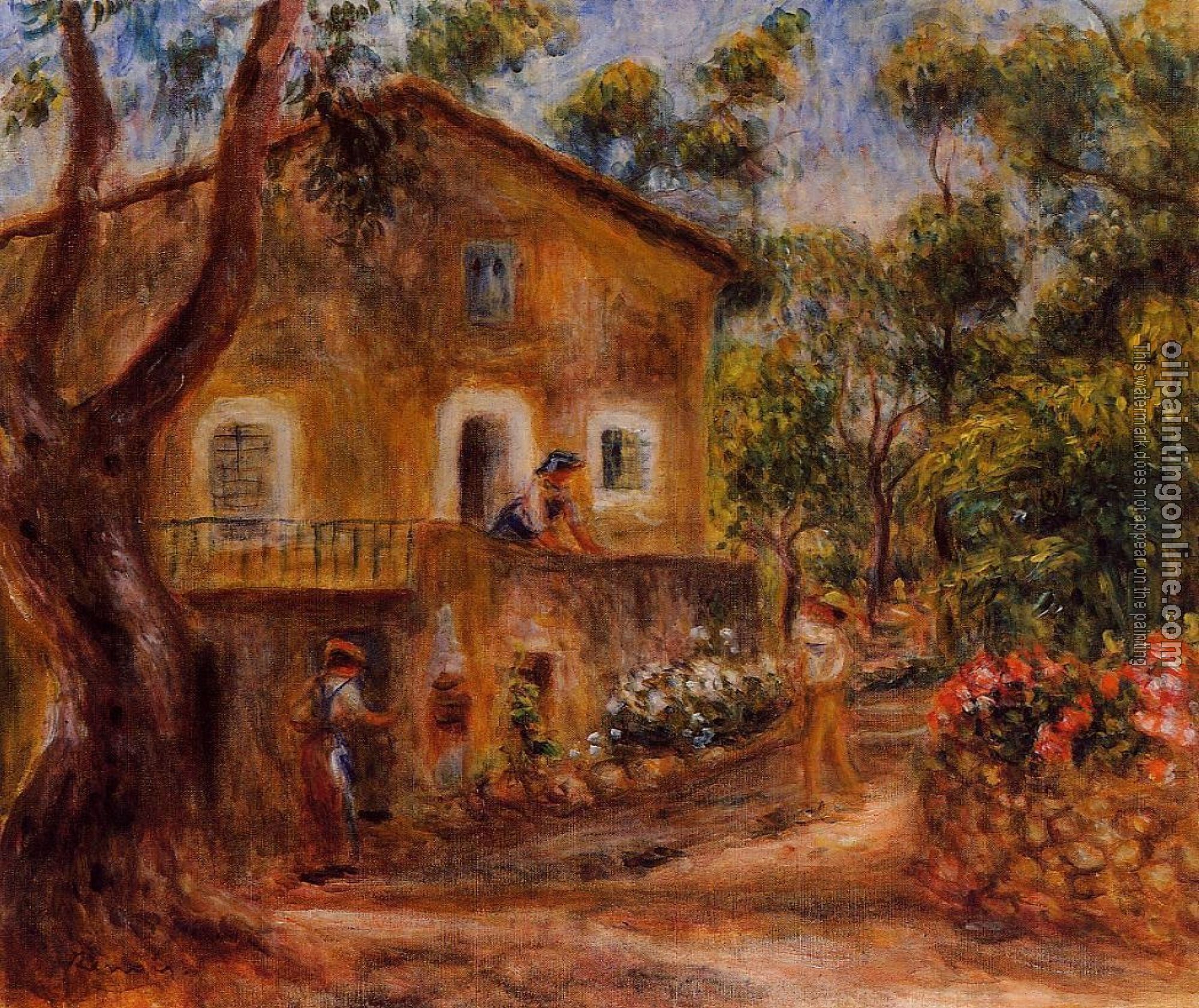 Renoir, Pierre Auguste - House in Collett at Cagnes